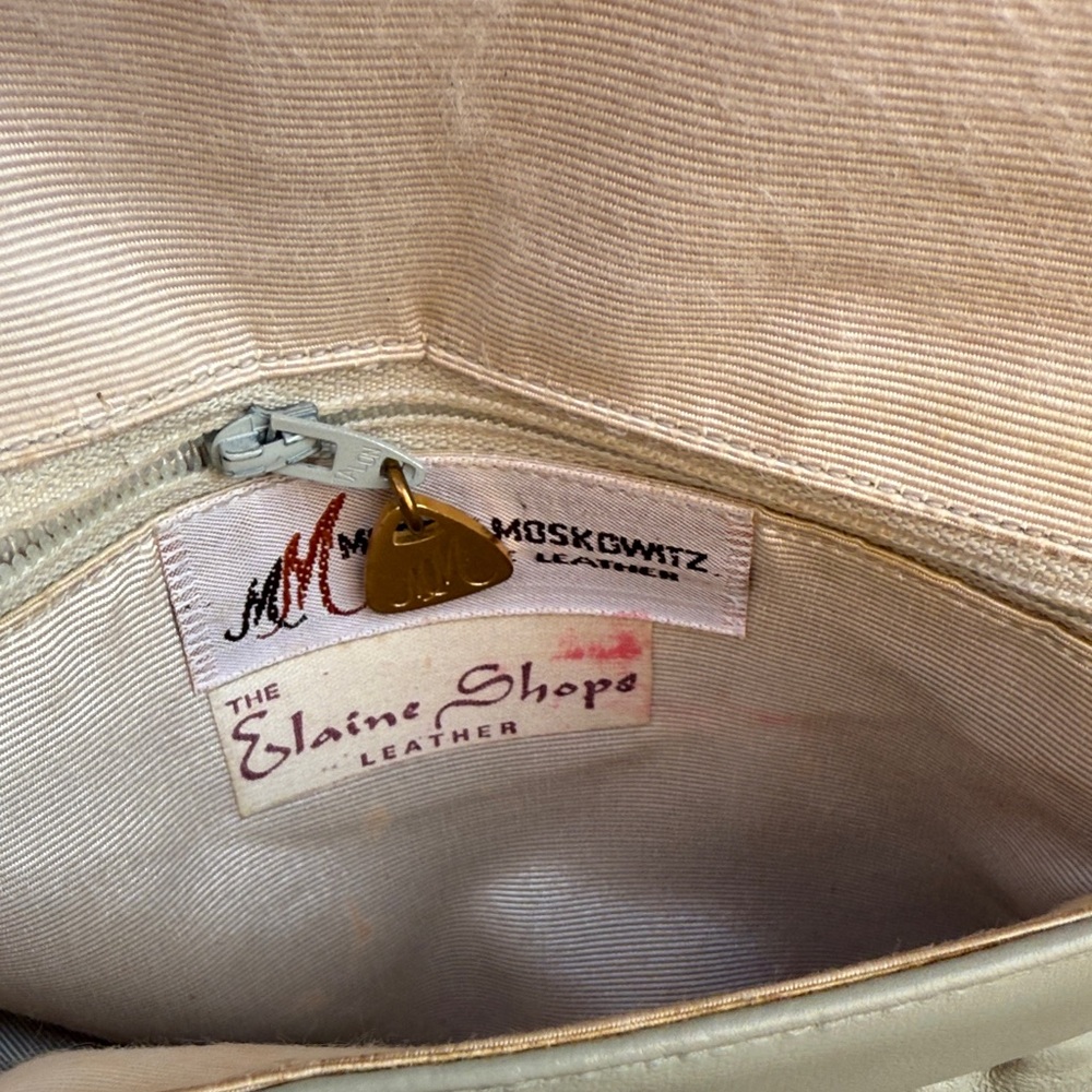 Vintage, Silver Leather, Rectangular Shape - image 6